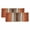 Orange, variant on Valances for Windows, Burnt Orange Brown Kitchen Curtains Valances 2 Pack for Living Room Bedroom Bathroom, Farmhouse Vintage Wooden Light Filtering Curtains Rod Pocket Valance 42"x12"