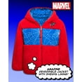 thumbnail image 6 of Marvel Boys Puffer Jacket Avengers Spider-Man Sherpa Fleece Lining Reversible Puffer Coat (2T-20), 6 of 7
