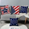 thumbnail image 4 of Memorial Day Pillow Covers 18 x 18 Inch Independence Day American Flag Throw Pillow Case 4th of July Patriotic Star Stripes America Freedom Decor Cushion Case for Home Couch Sofa Bed, 4 of 6