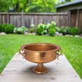 thumbnail image 5 of Eileen Gold Metal Planter Pot, Decorative Indoor Planter, Modern Home Accent, 13.75, 5 of 5