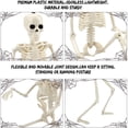 thumbnail image 1 of 2PCS Halloween Skeleton Scary Hanging Posable Halloween Full Body Skeleton Props with Movable Joints for Halloween Decoration Haunted House(Human Skeleton and Pumpkin Skeleton), 1 of 7