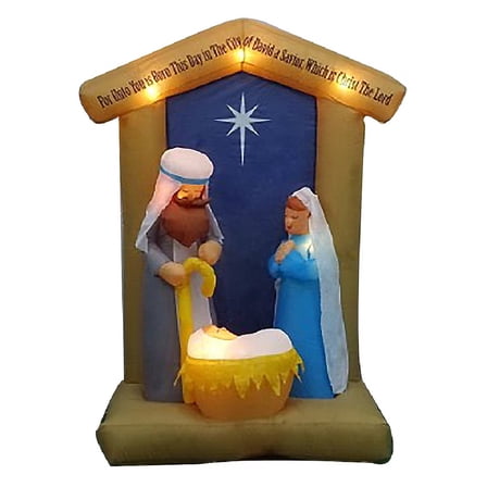 Holiday Living 6.5 Ft. Lighted Nativity Christmas Inflatable