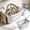White, variant on MTBLYS Handheld Shower Basket Large Open Storage Basket Hollowed Out Leaking Bathroom Toiletries Caddy Multifunctional Plastic 1 Count