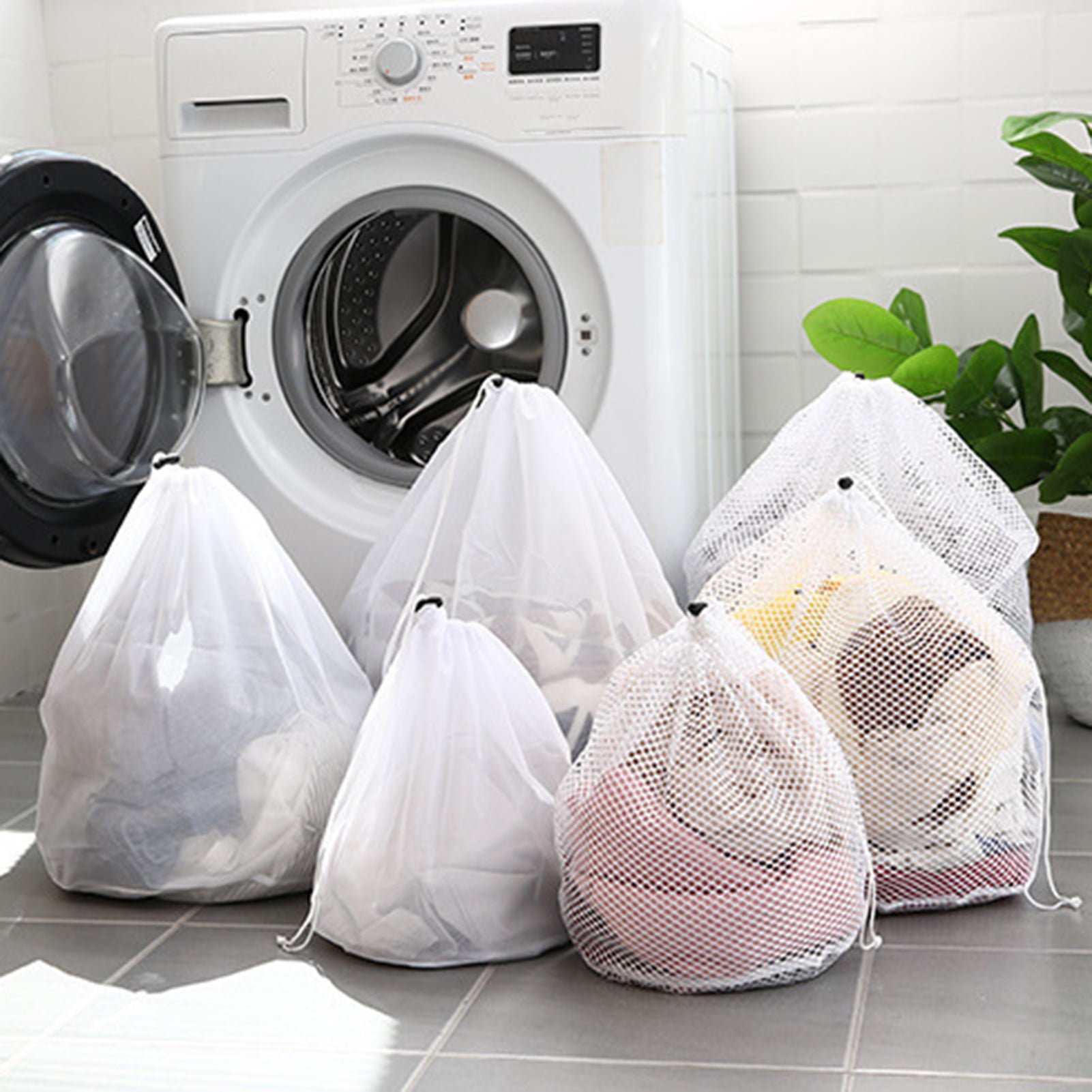 Details about   Mesh Polyester Coarse Net Fine Net Laundry Bag For Washing Machine 