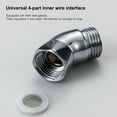 thumbnail image 4 of 2Pcs 135 Degree Shower Head Elbow Adapter Shower Arm Connection Elbow Shower Head Extender Connector Coupler Easy to Use, 4 of 8