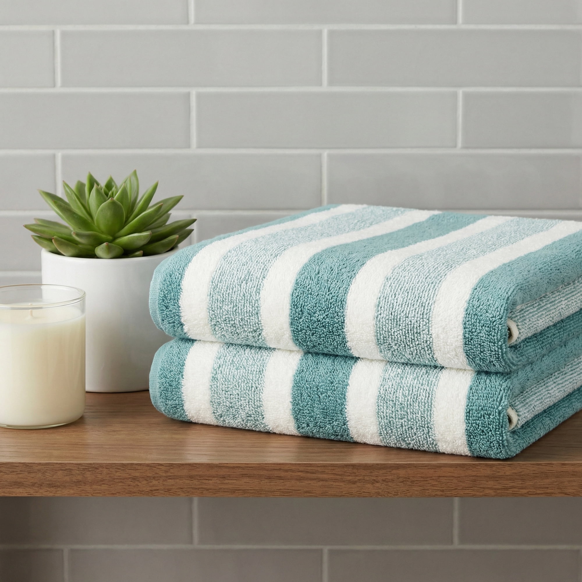 Unique Bargains Ultra Plush Soft Highly Absorbent Coral Fleece Bath Towel Green 71" x 35"