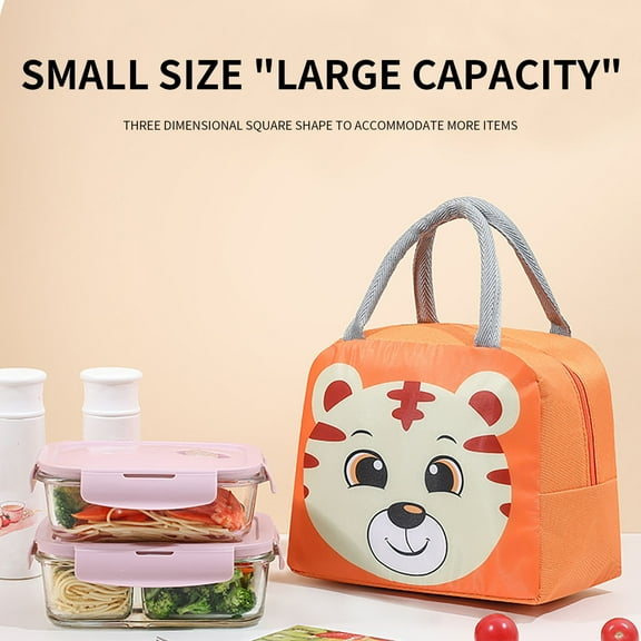 LSLJS Lunch Bag For Women & Men Bento Lunch Box Cartoon Bento Bag Student With Rice Portable Lunch Bag Thermal Insulation Lunch Box Bag For Office Work School Picnic Hiking Travel