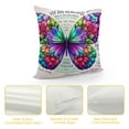 thumbnail image 4 of Nawypu Butterfly Scripture Decorative Throw Pillow Cover, Bible Religious Pillowcase Gift, Bible Throw Pillow Covers, Inspiring Christian Women Gift, Home Bedroom Decor for Women Scripture Lovers, 4 of 5