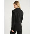 thumbnail image 3 of Scoop Women's & Women's Plus Crepe One Button Suit Blazer, Sizes XS-4X, 3 of 5