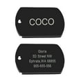 thumbnail image 3 of Beirui Personalised Dog Tag Stainless Steel Pet Dog ID Name Tags Free Engraved Plate, 3 of 10