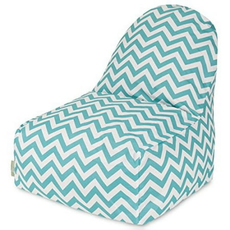 UPC 859072270992 product image for Majestic Home Goods Chevron Kick-It Chair, Teal | upcitemdb.com