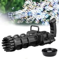 thumbnail image 1 of Máquina De Burbujas De Plástico Para Niños De 15 Agujeros, Juguetes Para Exteriores, Máquina Automática Duradera Y Práctica Para Hacer Burbujas Para Fiestas De Cumpleaños Y Bodas seitruly FN008369-01, 1 of 6