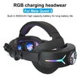 thumbnail image 4 of Correa para la cabeza de realidad virtual Correa para la cabeza VR ajustable RGB 8000mAh recargable para Meta Quest 3 (negro), 4 of 7