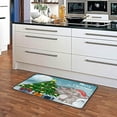 thumbnail image 5 of Dreamtimes Kitchen Rugs,Christmas Elephant Non Slip Washable Cushioned Carpets Polyester AntiFatigue Comfort Porch Floor Mat Christmas Decoration 39×20 in, 5 of 6