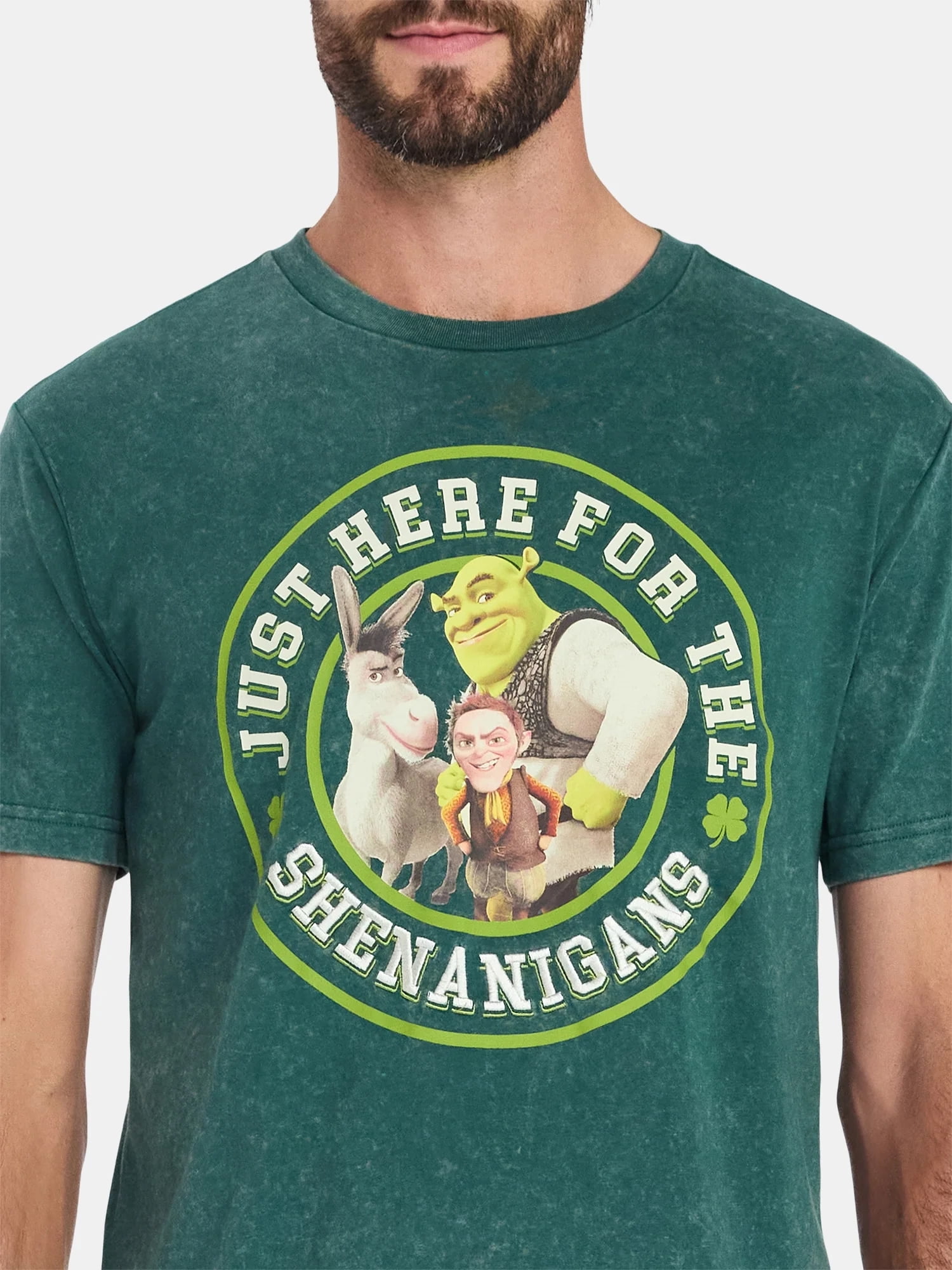 Shrek Men's and Big Men's St. Patrick's Day Graphic Tee, Sizes XS-5XL