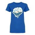 thumbnail image 1 of Save The Wild Oceans Shaped T-Shirt Women -Image by Shutterstock, Female XX-Large, 1 of 2