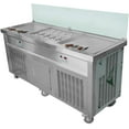 thumbnail image 4 of Kolice Commercial Fried Ice Cream Roll Machine,Roll Ice cream Machine-ETL, Double 21" x 21" Square Pans,Smart Temperature Control,Transparent Sneeze Guard,10 Refrigerated Buckets, 4 of 9