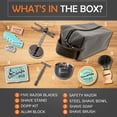 thumbnail image 3 of Set de afeitado Gentleman Jon Deluxe Vintage Wet Shave para hombre, 3 of 7