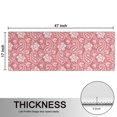 thumbnail image 5 of Kitchen Rugs Sets Of 2,Pink Pioneer Flower and Paisley Pattern Anti Fatigue Kitchen Mat Rugs Non Slip Washable,Decorative Kitchen Floor Mats for Kitchen,Sink,Laundry,17"X47", 5 of 5