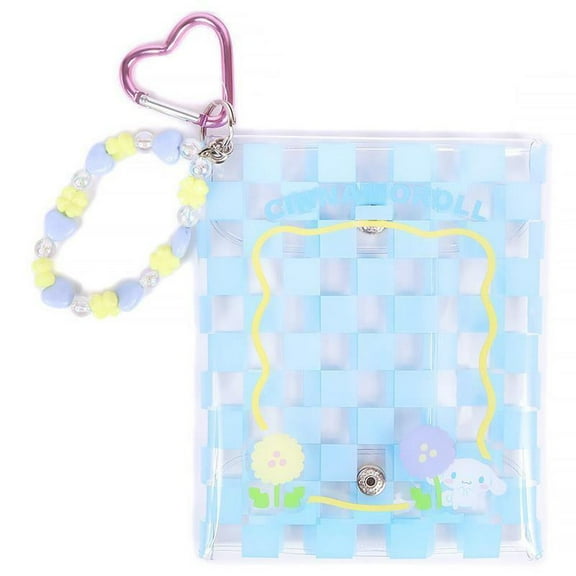 Cinnamoroll Mini Pouch Keychain Sanrio Pastel Check Series