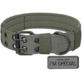thumbnail image 1 of S.lux Nylon Dog Collar, Command Handle Dog Collar With Metal Double D Ring Buckle Decorative Strap For Military Neck, Scratch Resistant, 1 of 5