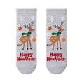 thumbnail image 4 of AWZXDE Kids Crew Socks Multipack Christmas Santa Snowman Reindeer Pattern Crew Socks For Girls Boys Soft Comfy Knit Socks For Holiday Party School Daily Wear, 4 of 9