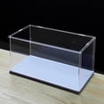 thumbnail image 4 of GUANGCAIJIA Display Case for Collectibles Assemble Clear Acrylic Box Black Base with Mirror Surface Showcase for Toy Collectibles Memorabilia Figurines (7.9x3.9x3.9), 4 of 7