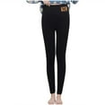 thumbnail image 1 of Leggings Para Mujer, Mallas Con Forro Polar, Pantalones Ajustados Elásticos de Cintura Alta, Pantalones Ajustados Cálidos de Invierno, Pantalones de Cachemira de Lana de Terciopelo Grueso Odeerbi  ODB176902, 1 of 8