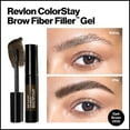 thumbnail image 6 of Revlon ColorStay Brow Fiber Filler, Waterproof Eyebrow Enhancer Gel, 305 Dark Brown, 6 of 15