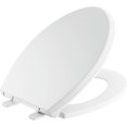thumbnail image 2 of Delta White Elongated Slow-Close Toilet Seat, 2 of 3