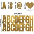 thumbnail image 2 of 2.5 Inch Mailbox Numbers and Letters Stickers 12 Sheets Self Adhesive Stickers Vinyl Letters Numbers Kit Mailbox Signs for Home Business Apartment Address Window Door Car Truck(Gold), 2 of 6