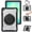 Transparent, variant on Case for Samsung Galaxy Tab A11 2025/ Galaxy Tab A9 2023 Handle Protective Cover 360 Rotating Ring Stand, Shockproof Dropproof Case for Kids Kickstand & Pencil Holder & Shoulder Strap,Dark Green