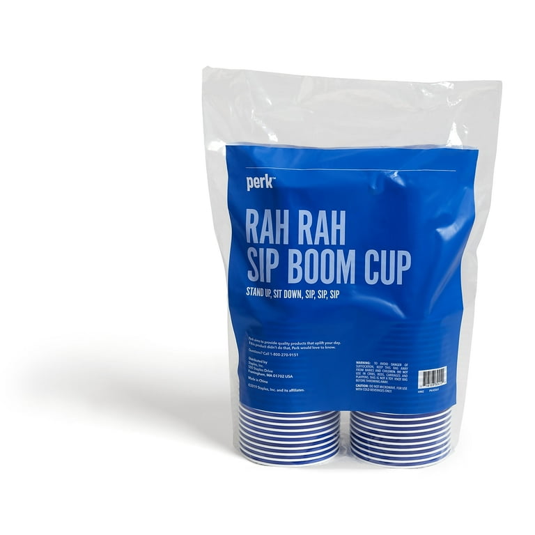 Plastic Cold Cups, 16 oz, Blue, 50/Pack