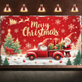 thumbnail image 5 of Decorative Design Christmas Banner Festive Theme Santa Claus Graphic Holiday Decoration Merry Christmas for Holiday Celebration Festive Decor Winter Wonderland, 5 of 9