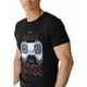 thumbnail image 3 of Camisetas para hombre, camiseta de algodón con cuello redondo y manga corta para gamers., 3 of 8
