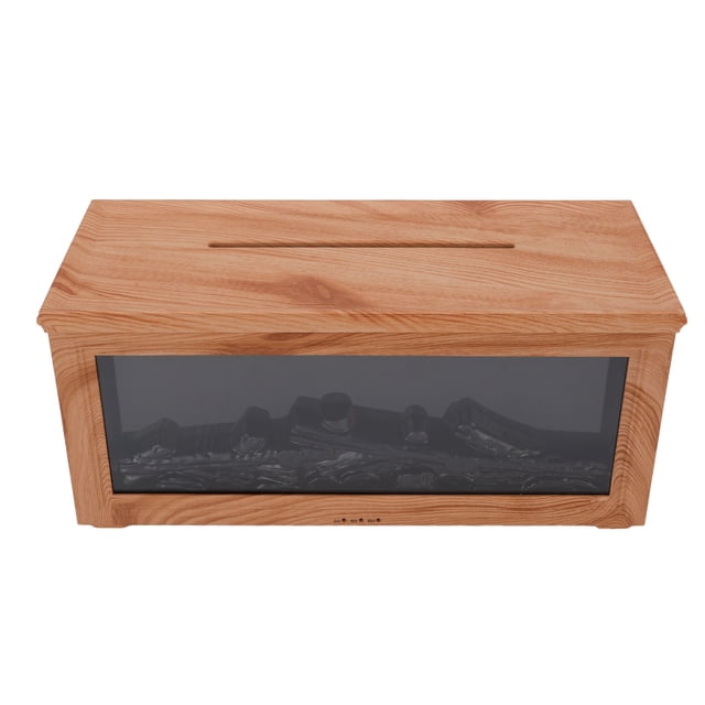 Difusor de Aceites Esenciales, Difusor de Aromaterapia Con Llama de Fuego para Chimenea, Humidificador Ultrasónnico de Frío de 280 ml Con Luz de 7 Colores, Temporalizador