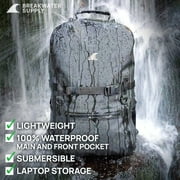 Breakwater Supply 100% Waterproof Submersible Fogland 25L Backpack with Laptop Storage and Airtight Zippers
