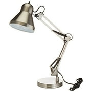 Boston Harbor WK-618E-3L Swing Arm Lamp Holder for Desk Lamp, Brushed Nickel,Grey