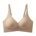 thumbnail image 4 of Sngxgn Women's Comfort Wireless Bra Seamless T-Shirt Bra(Beige,XL), 4 of 6