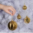 thumbnail image 2 of Gold Christmas Ball Ornaments for Christmas Decorations - 36 Pieces Xmas Tree Shatterproof Ornaments with Hanging Loop for Holiday and Party Decoration (Combo of 6 Styles in 3 Sizes), 2 of 5