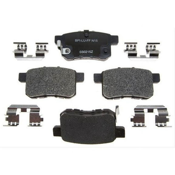Rear Brake Pad Set - Compatible with 2009 - 2014 Acura TSX 2010 2011 2012 2013