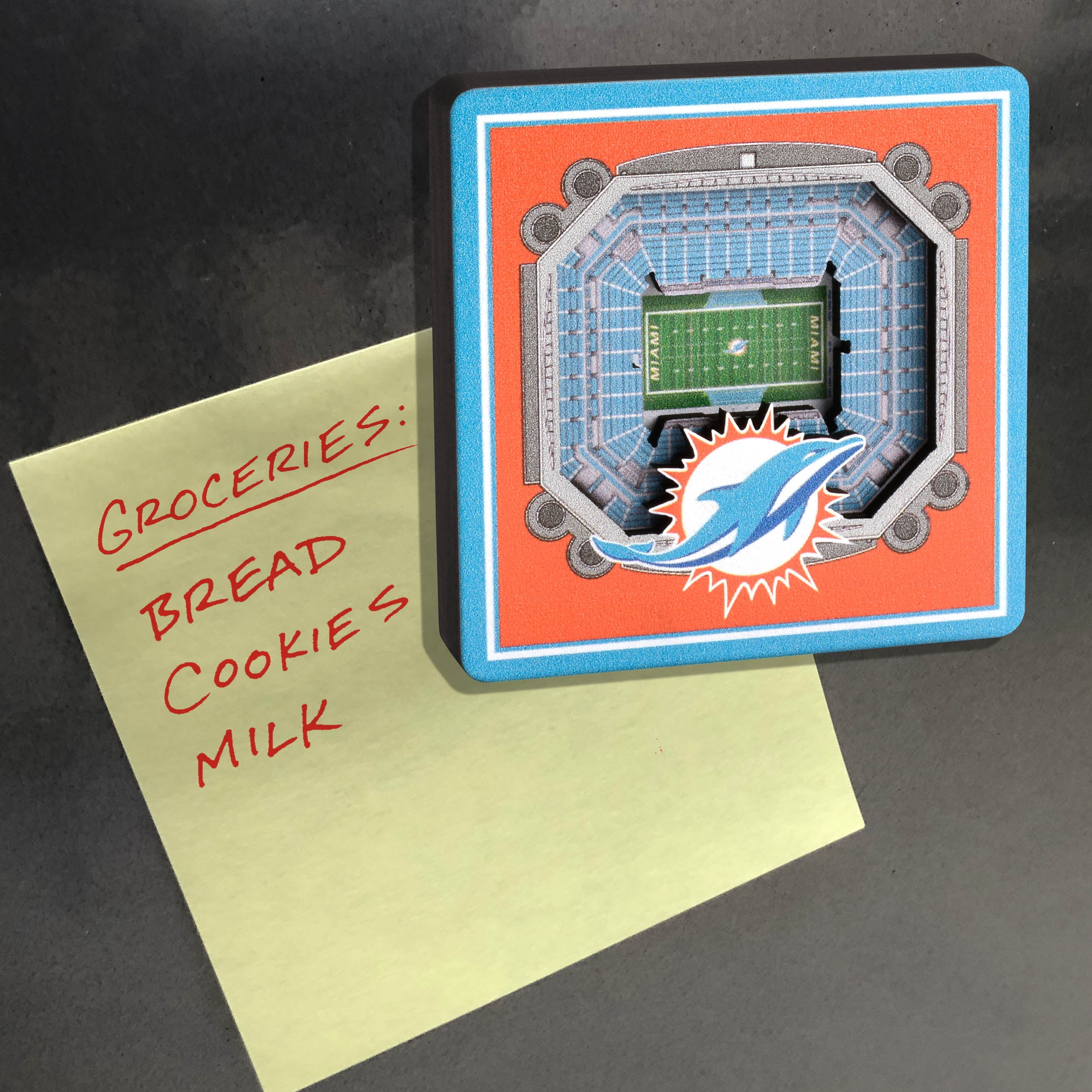 YouTheFan NFL Miami Dolphins 3D StadiumView Magnet