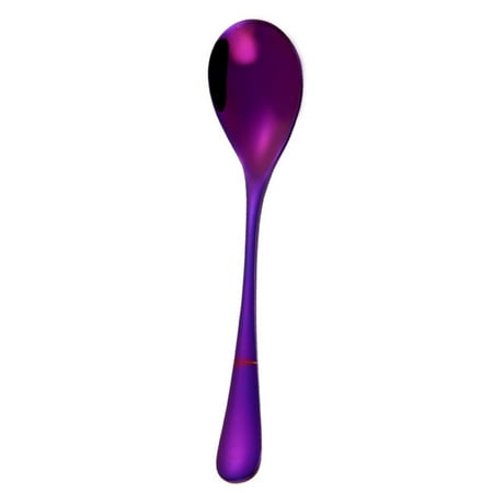 

Bigstone 1Pc Solid Color Stainless Steel Coffee Tea Cream Cocktail Stirring Spoon Cutlery