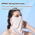 thumbnail image 6 of Xirurus Riding Face Mask Sun Guard Neck Gaiter UPF50+ Lightweight Breathable for Men Women Summer Pink Ultimate Cycling Neck Protector and UV Shielding Gear for Outdoor Activities, 6 of 9