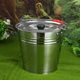 thumbnail image 4 of 1 Pce Seau en Acier Inoxydable Seau d'Eau Ménager Seau Multi-Usage avec Couvercle, 4 of 8