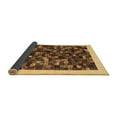 thumbnail image 2 of Ahgly Company Indoor Round Abstract Brown Contemporary Area Rugs, 4' Round, 2 of 4