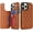 Brown, variant on MYKOMI for iPhone 15 Pro Max Case Wallet 6.7 Inch with Card Holder Premium Soft PU Leather Magnetic Clasp, Shockproof Stylish Protective Case for iPhone 15 Pro Max