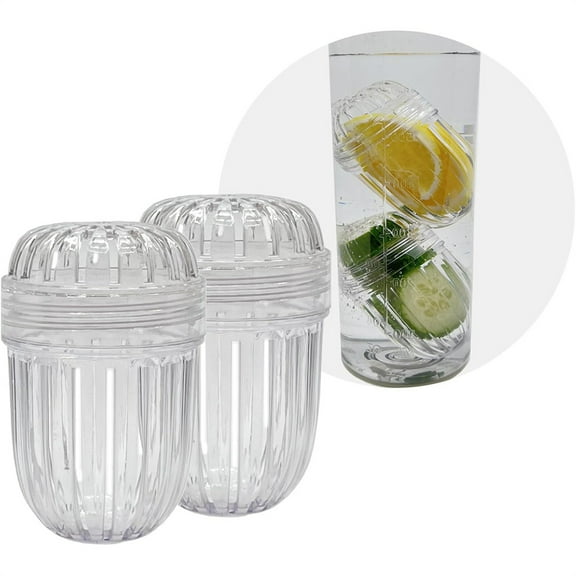 Triani 2Pcs Fruit Infuser Insert Plastic Mesh Tea Ball Tea Infuser Strainer Filters for Tea Flower Tea Infuser for Wide Mouth Water Bottles