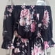thumbnail image 4 of Vestido informal con hombros descubiertos y mangas acampanadas con estampado floral para mujer, L, 4 of 6