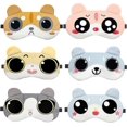 thumbnail image 1 of 6 Pcs Cute Cat Silk Eye Mask For Sleeping Women,silk Sleep Masks For Women,slip Silk Sleep Mask, 1 of 5